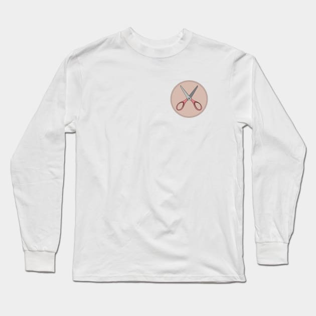 Good With Scissors Long Sleeve T-Shirt by erinopar